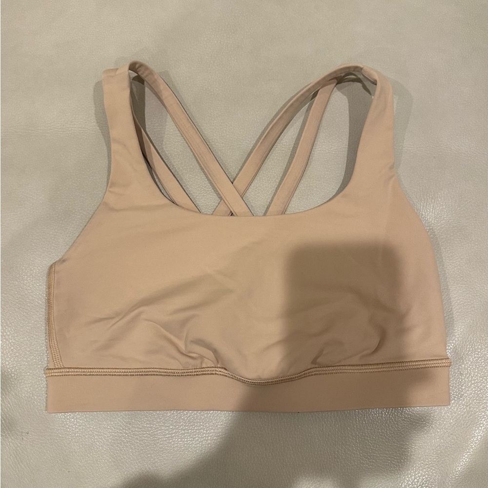 lululemon tan energy bra